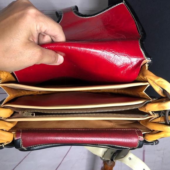 Vintage 70’s Jerico Calf Hair & Leather Crossbody - Picture 9 of 12